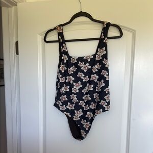 Acacia Swimwear Blue and White One Piece Swimsuit